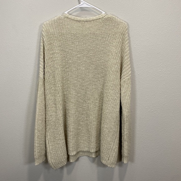 Ecote v neck sweater open knit loose‎ fit oversized - Picture 9 of 11